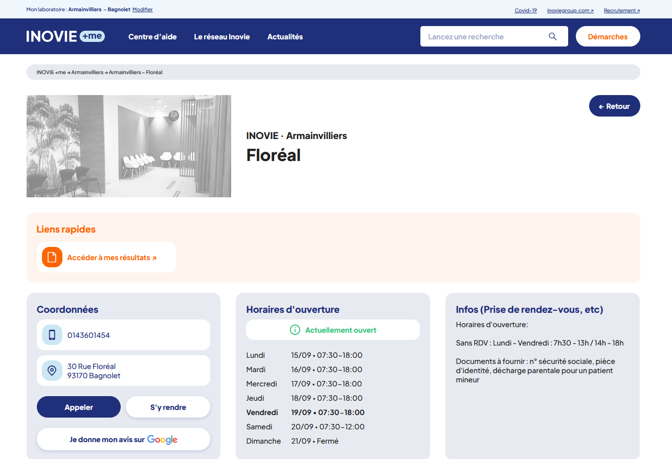 Nouveau portail INOVIE +me